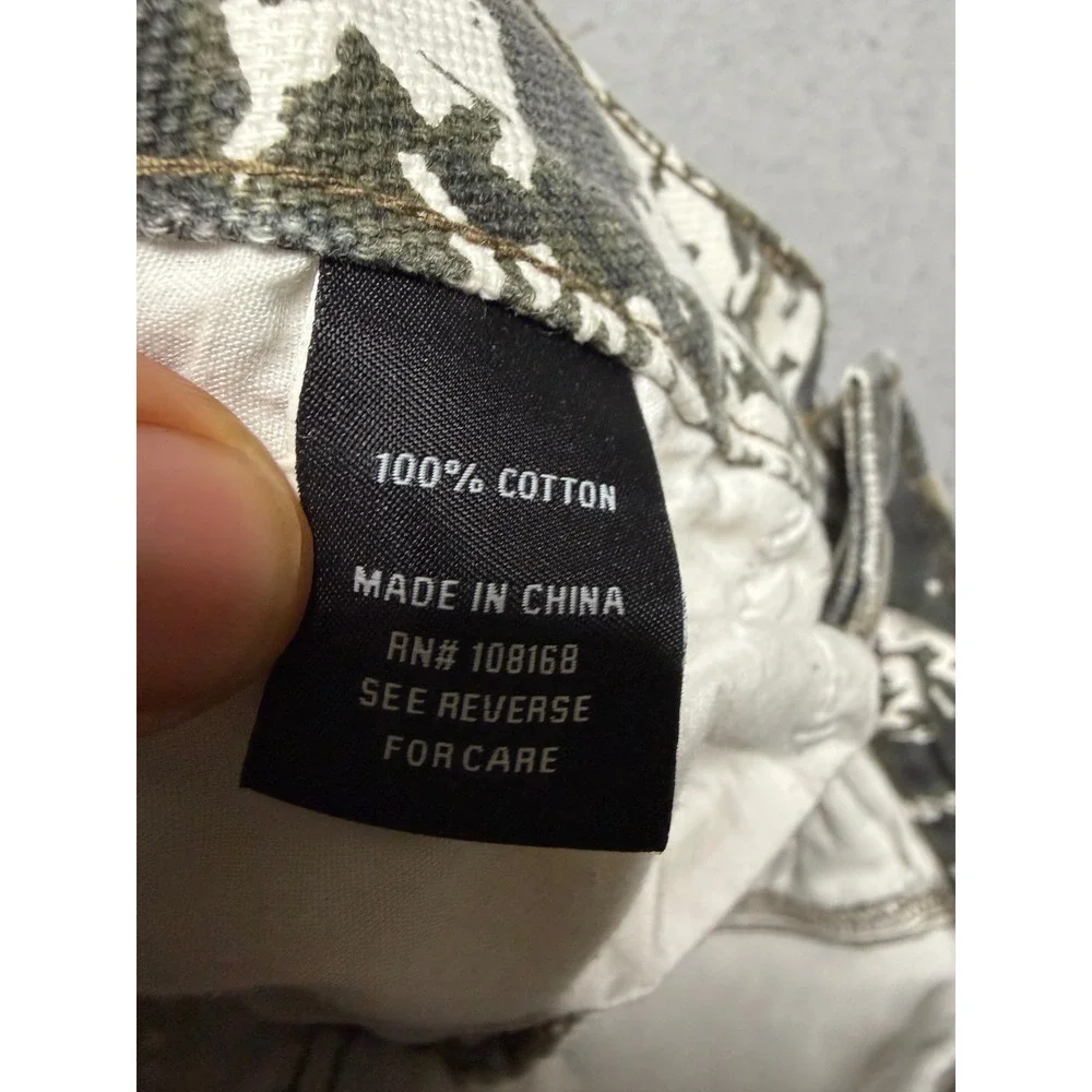 RSQ Carpenter Pants Kids Size 14 Camo Straight Leg Y2K Paint Splatter Utility